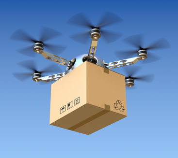 drone delivering package