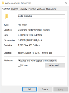 npm3 node_modules directory properties